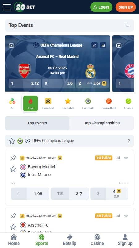 20bet sports
