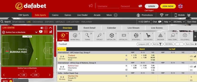 Sports Betting at Dafabet