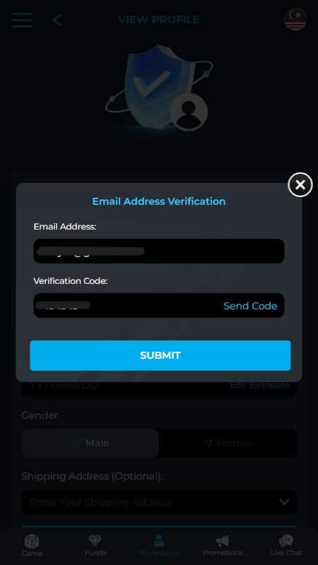 MD88 Verification account