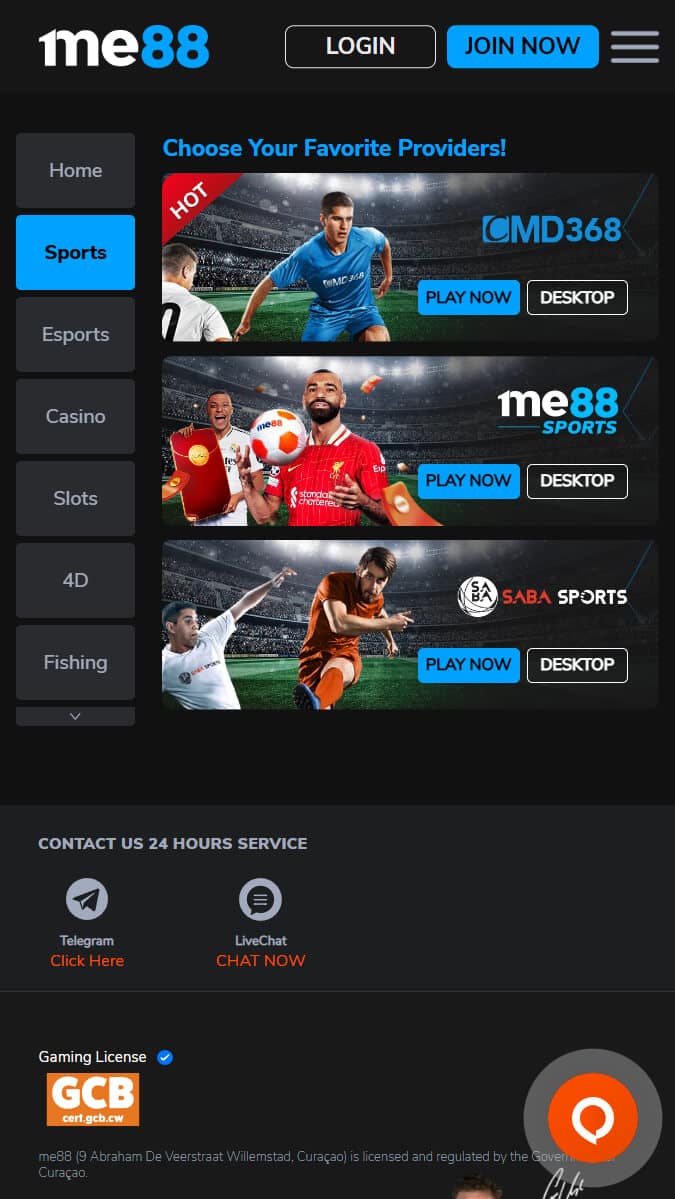 me88 the best sports betting sites