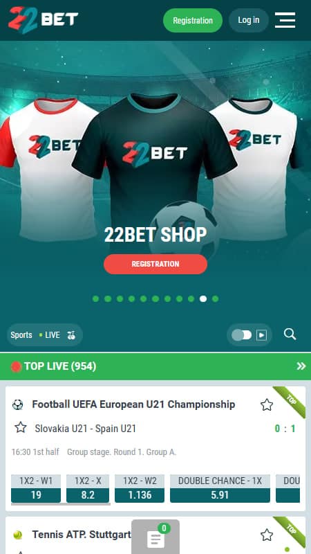 mendaftar di 22bet
