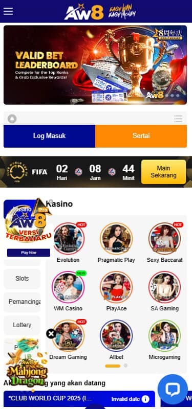 pertaruhan sukan di aw8