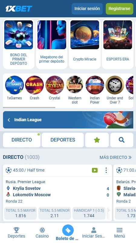 1xbet home