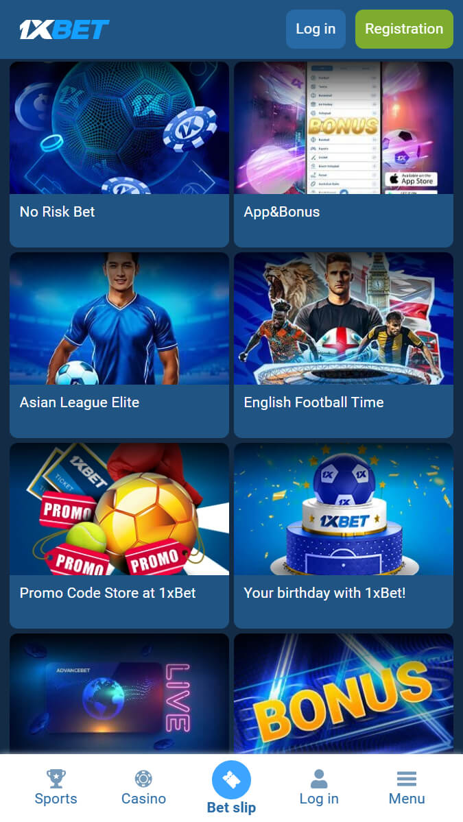 1xbet promotions available