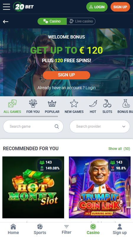 20bet casino