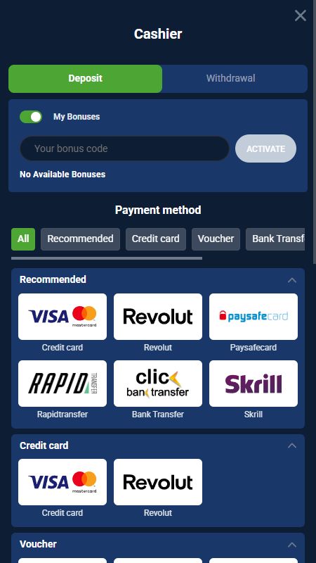 20bet payments