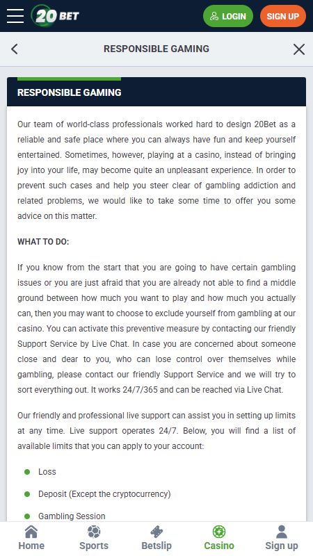 Responsible Gaming