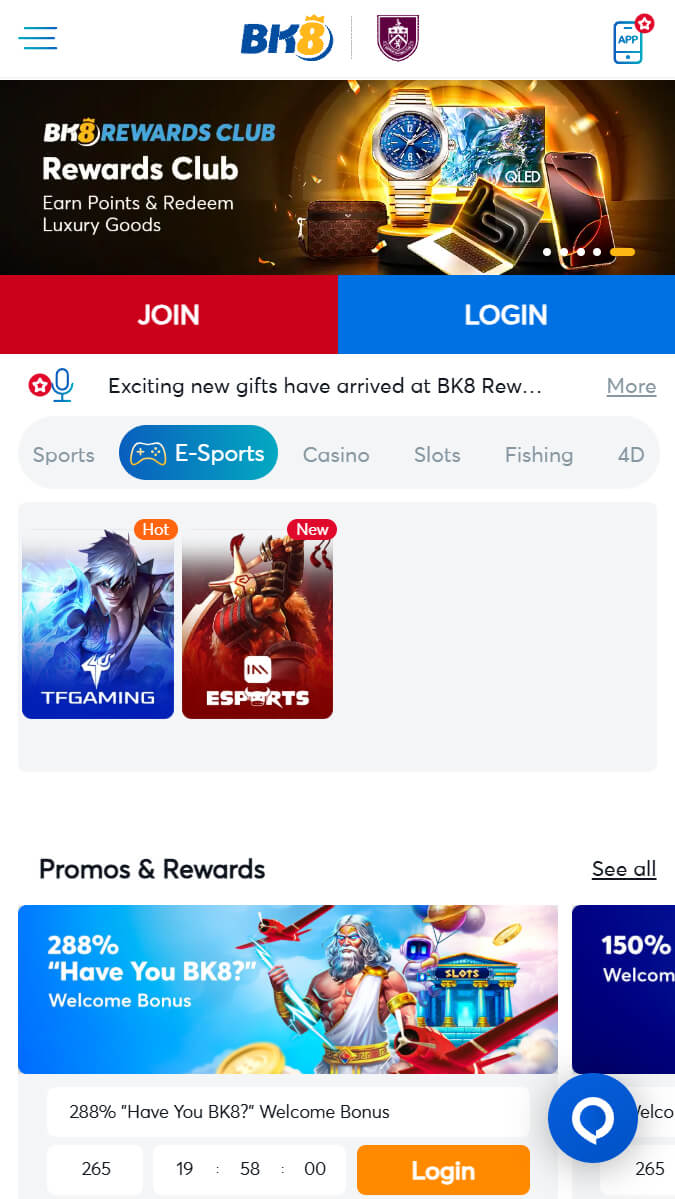 B8K in-play wagering
