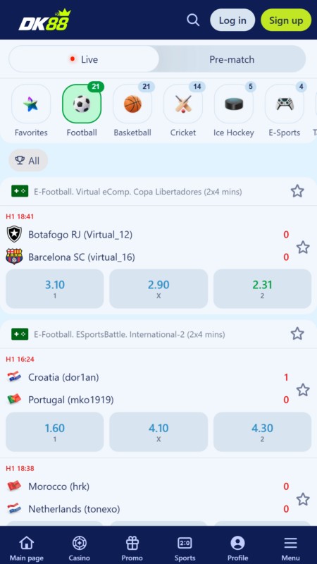 DK88 Live Betting