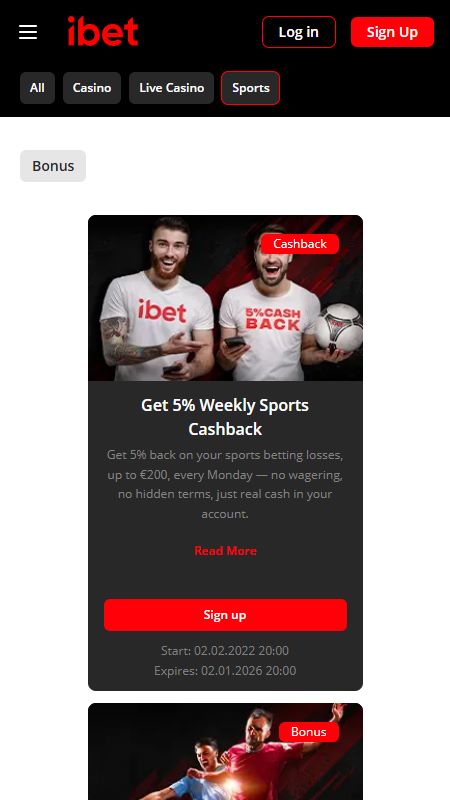 ibet bonus