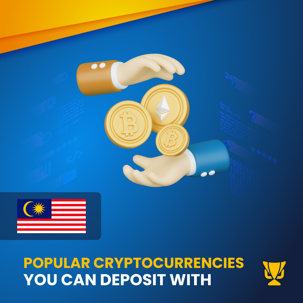 Popular Cryptocurrencies you can deposit with