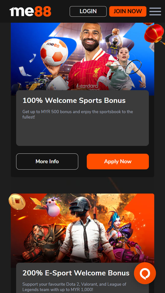 Welcome bonuses for new me8 users