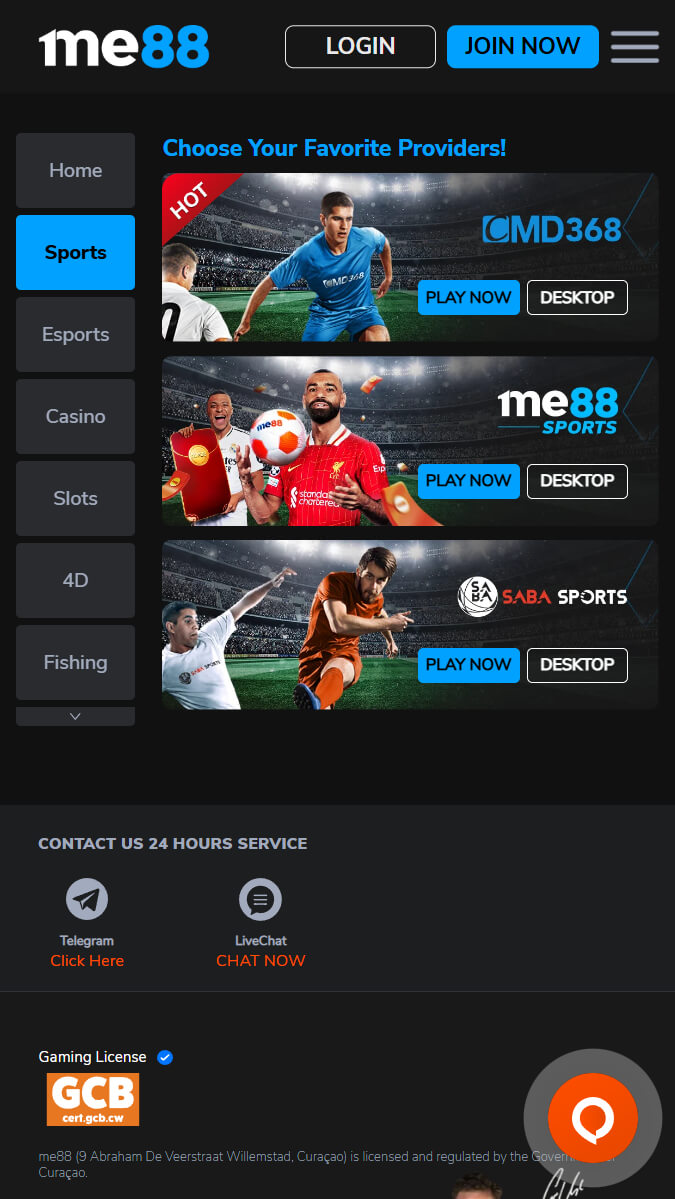 me88 the best sports betting sites