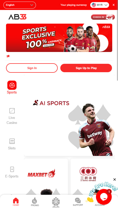 Asiabet33 Malaysia Main Page