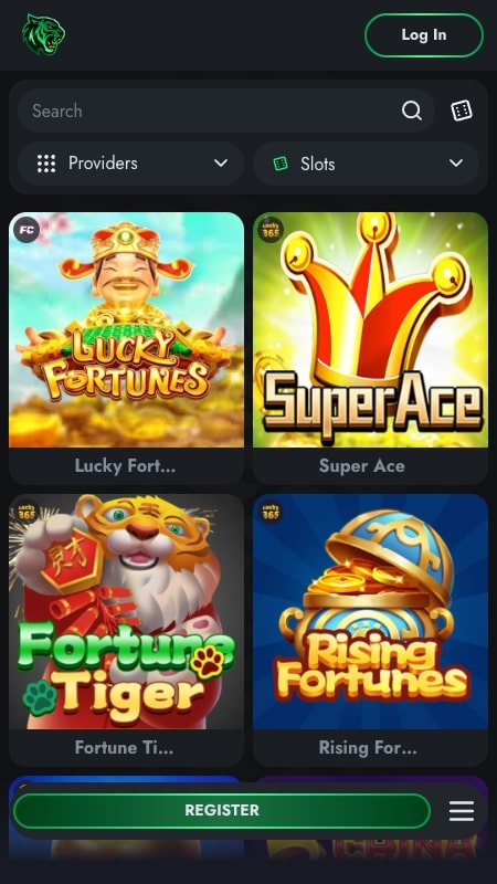 J8DE casino interface