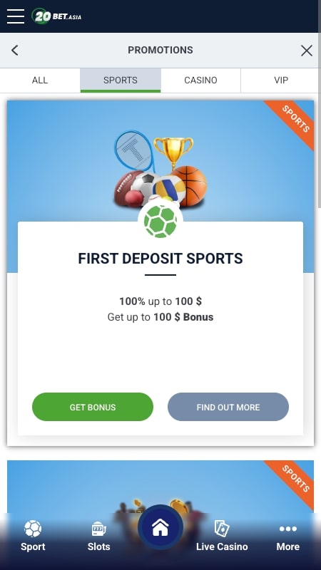 20Bet World Cup bonuses in Malaysia